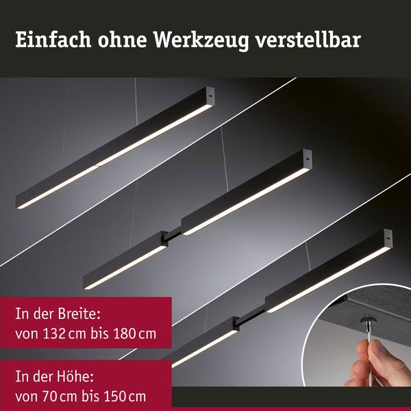 Paulmann Pendelleuchte LED Touchless Sensor Aptare Schwarz