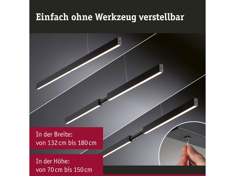 Paulmann Pendelleuchte LED Touchless Sensor Aptare Schwarz