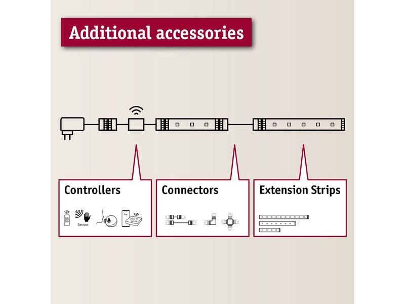 Paulmann MaxLED 500 LED Strip Full-Line COB 2.5 m