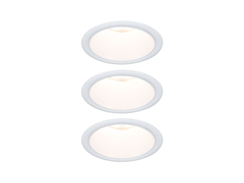 Paulmann Einbauleuchte LED Cole Coin 3er-Set Weiss