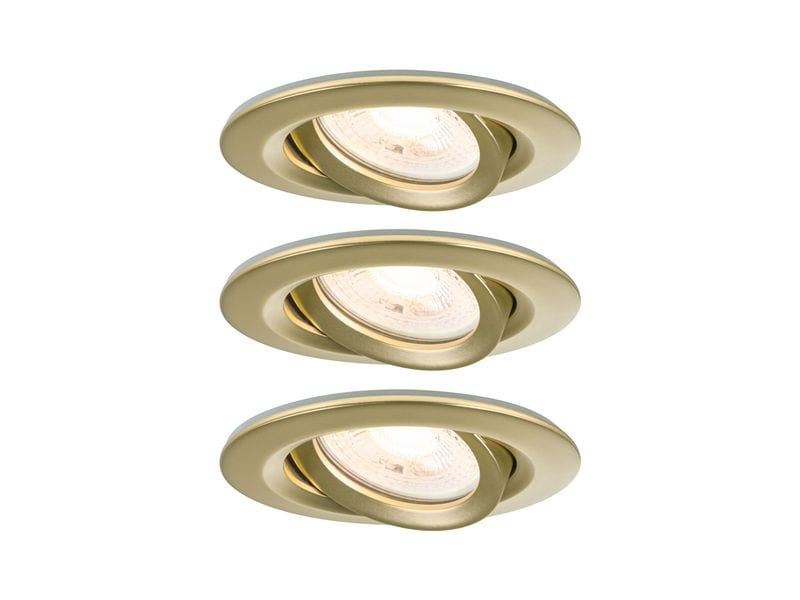 Paulmann Einbauleuchte Nova Plus 3-Set Gold