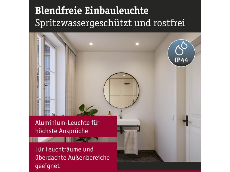 Paulmann Einbauleuchte LED Cole Coin 3er-Set Weiss