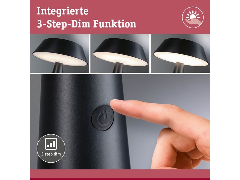 Paulmann Akku-Tischleuchte Solar LED Soala