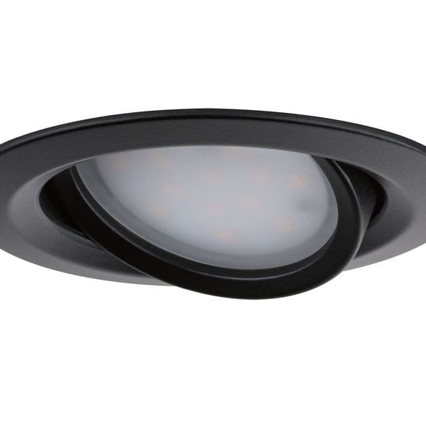 Paulmann Einbauleuchte Nova Plus Basisset schwenkbar Schwarz