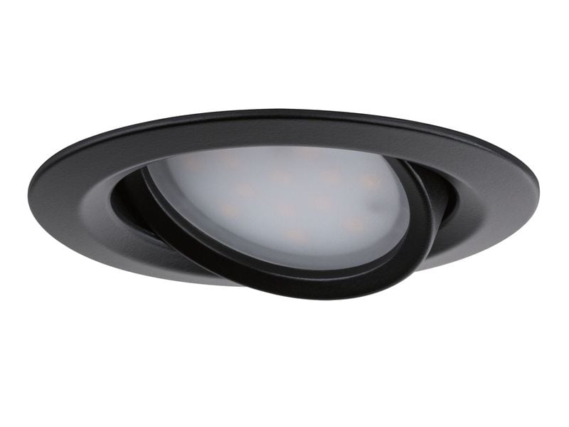 Paulmann Einbauleuchte Nova Plus Basisset schwenkbar Schwarz