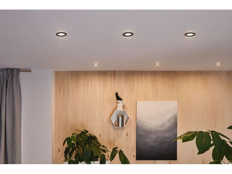 Paulmann Einbauleuchte LED Calla Basisset schwenkbar Schwarz