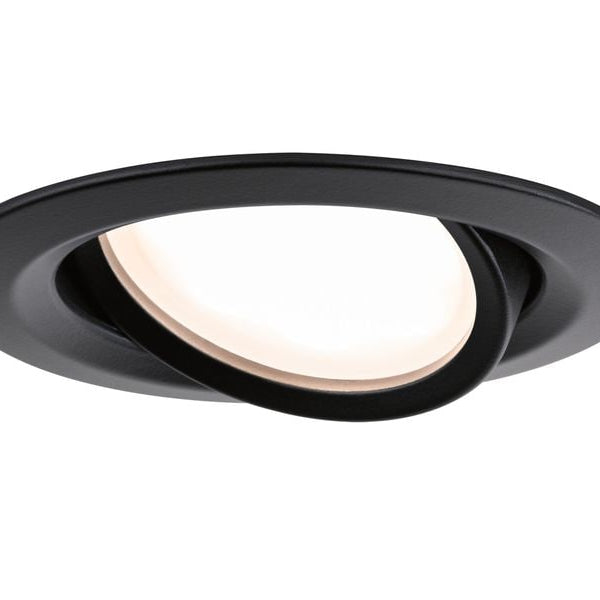 Paulmann Einbauleuchte Nova Plus Basisset schwenkbar Schwarz