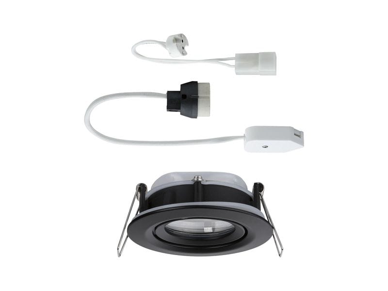 Paulmann Einbauleuchte Nova Plus schwenkbar Schwarz