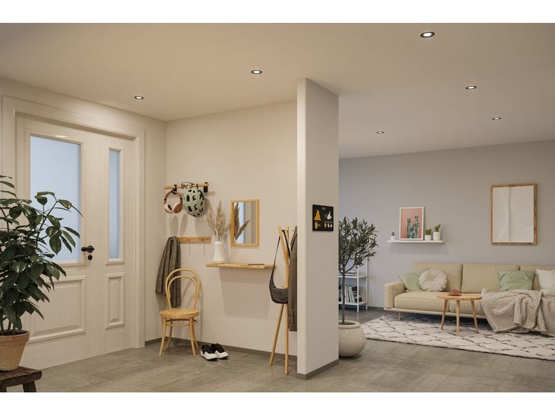 Paulmann Einbauleuchte LED Nova Plus 3-Set Eisen gebürstet