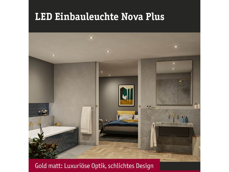 Paulmann Einbauleuchte Nova Plus Gold