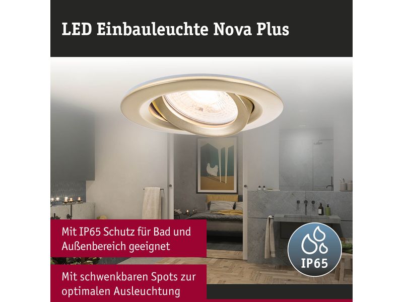 Paulmann Einbauleuchte Nova Plus Gold