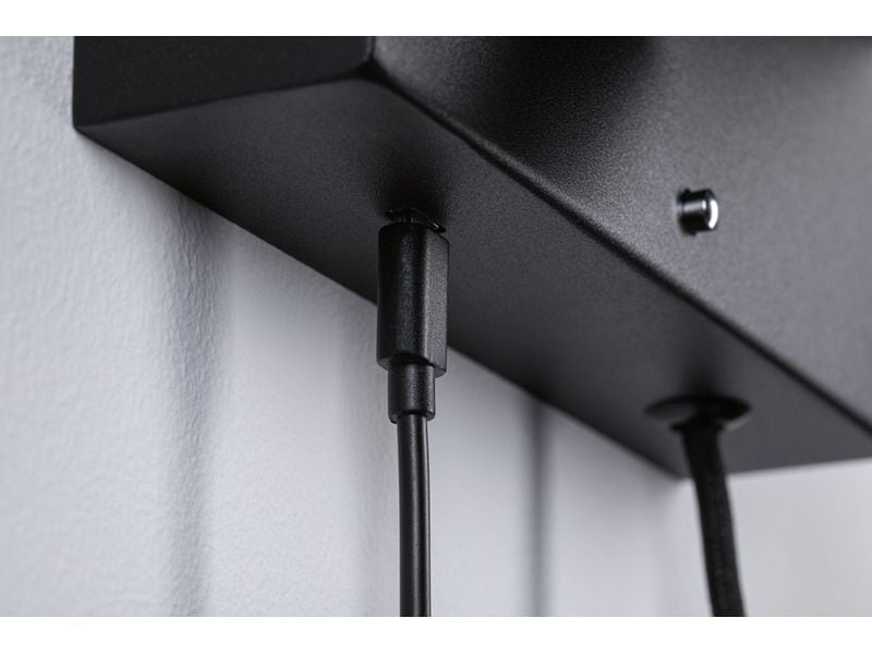 Paulmann Wandleuchte 3-Step-Dim Jerik USB C Schwarz