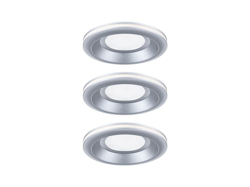 Paulmann Einbauleuchte LED Sormus 3er-Set Chrom