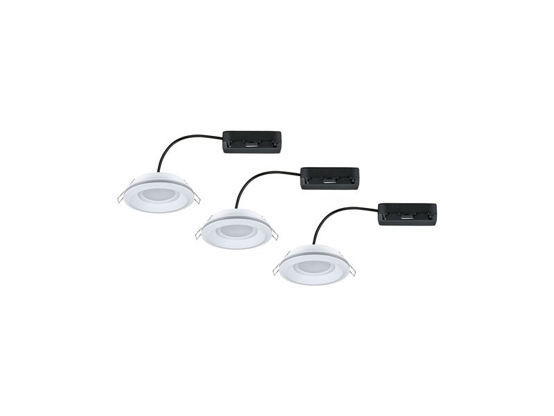 Paulmann Einbauleuchte LED Sormus 3er-Set Weiss