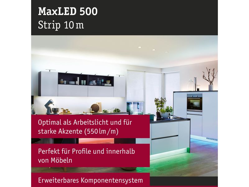 Paulmann MaxLED 500 LED Strip RGBW inkl. Adapterkabel 10 m