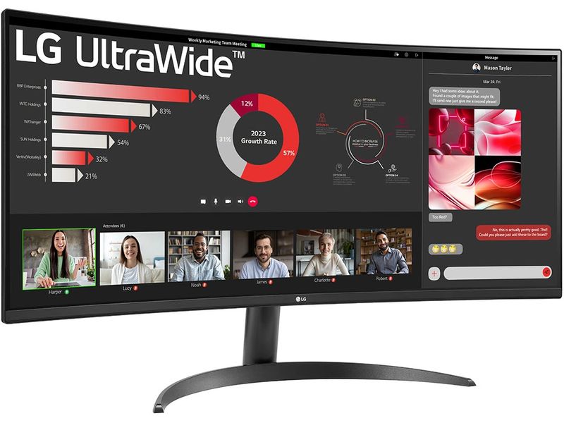 LG Monitor 34WR50QK-B