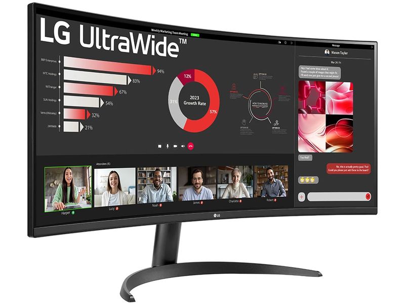 LG Monitor 34WR50QK-B