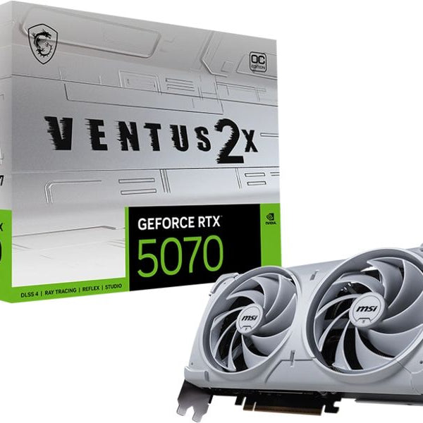 MSI Grafikkarte GeForce RTX 5070 VENTUS 2X OC Weiss 12 GB