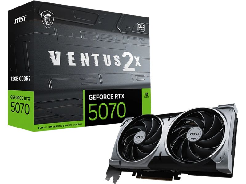 MSI Grafikkarte GeForce RTX 5070 VENTUS 2X OC 12 GB