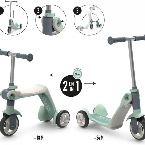 Smoby Switch 2in1 Laufrad und Scooter