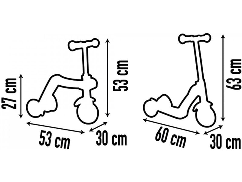 Smoby Switch 2in1 Laufrad und Scooter