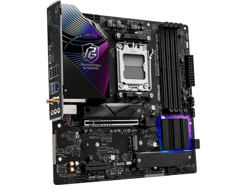 ASRock Mainboard Phantom Gaming B850M Riptide WiFi