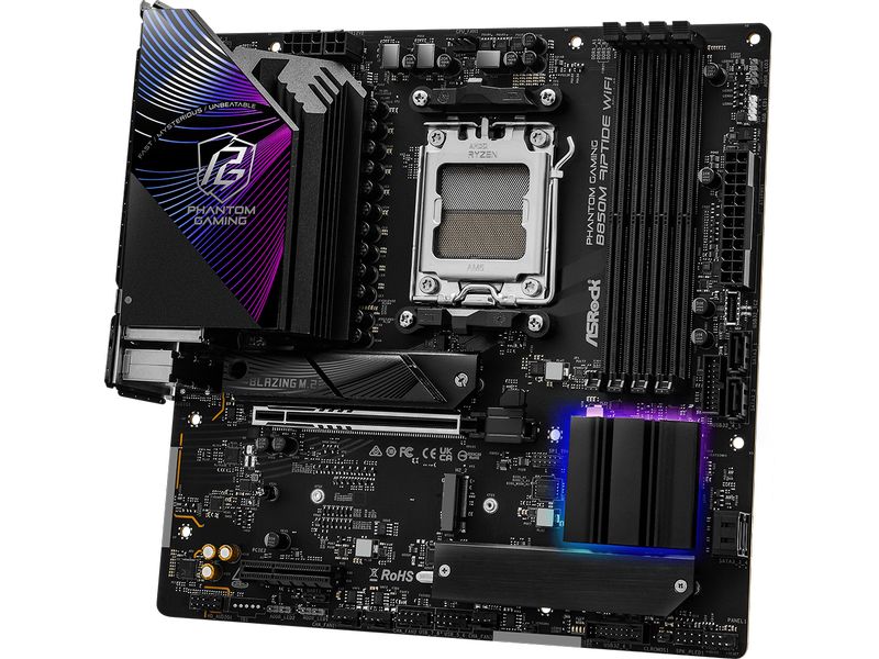 ASRock Mainboard Phantom Gaming B850M Riptide WiFi
