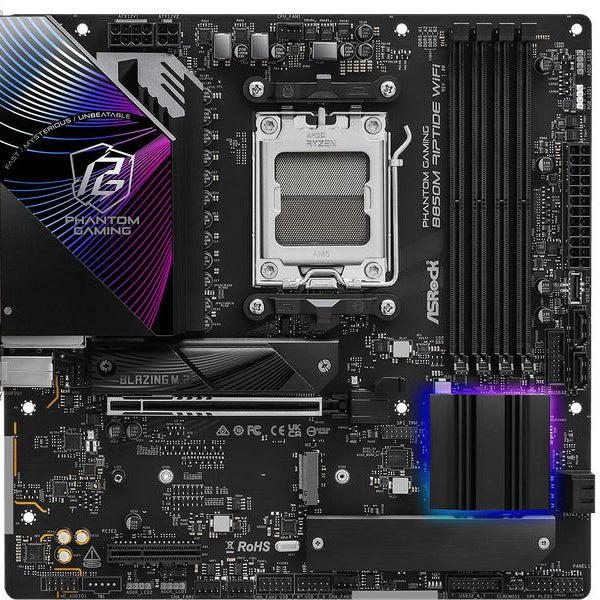 ASRock Mainboard Phantom Gaming B850M Riptide WiFi