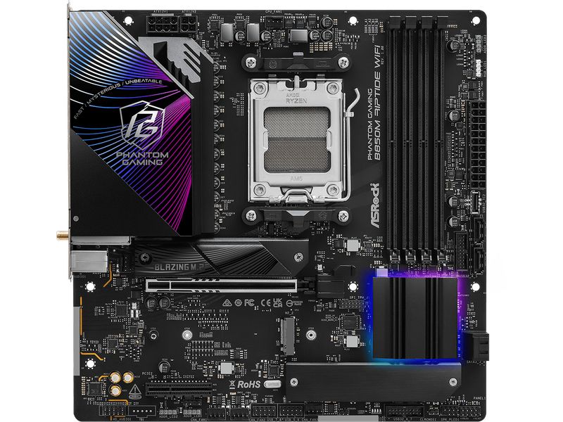 ASRock Mainboard Phantom Gaming B850M Riptide WiFi