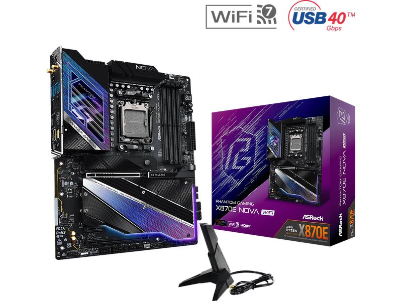 ASRock Mainboard X870E NOVA WIFI