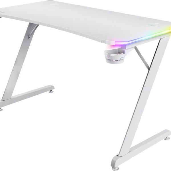 Trust Gaming Tisch GXT 709W Luminus RGB Weiss