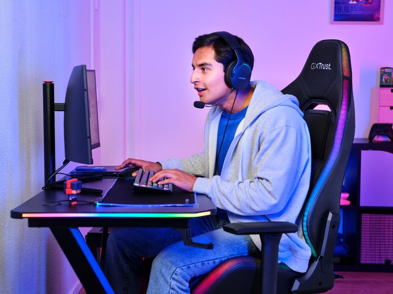 Trust Gaming-Stuhl GXT 719 Ruya Pro RGB Schwarz