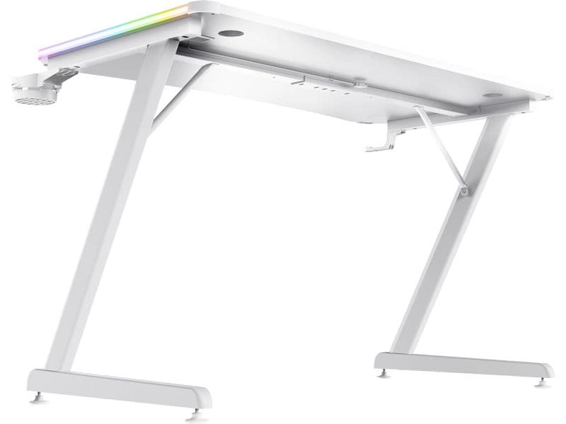 Trust Gaming Tisch GXT 709W Luminus RGB Weiss