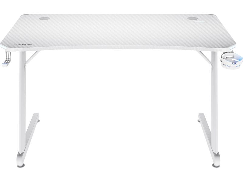 Trust Gaming Tisch GXT 709W Luminus RGB Weiss