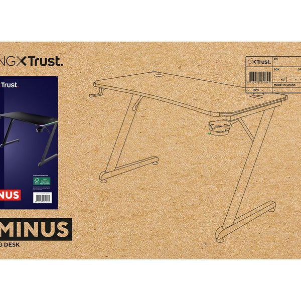 Trust Gaming Tisch GXT 709 Luminus RGB Schwarz