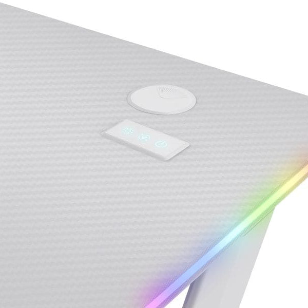 Trust Gaming Tisch GXT 709W Luminus RGB Weiss