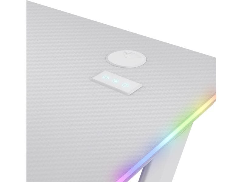 Trust Gaming Tisch GXT 709W Luminus RGB Weiss