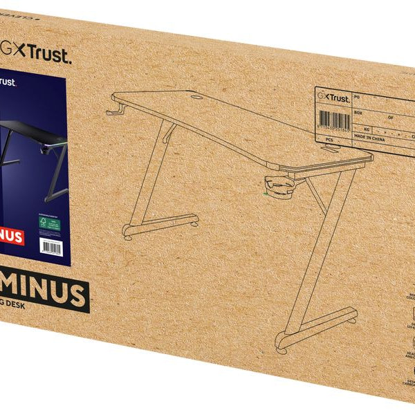 Trust Gaming Tisch GXT 709 Luminus RGB Schwarz