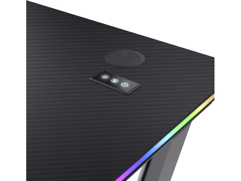 Trust Gaming Tisch GXT 709 Luminus RGB Schwarz