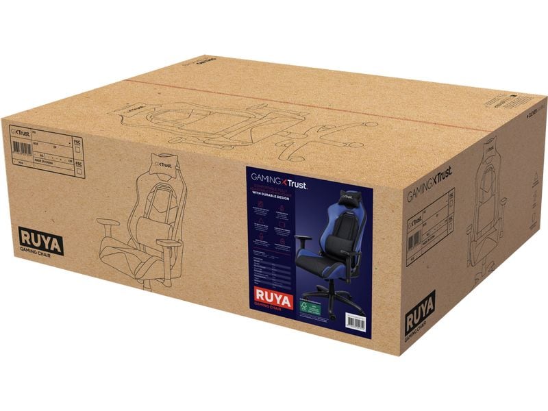 Trust Gaming-Stuhl GXT 714 Ruya Blau