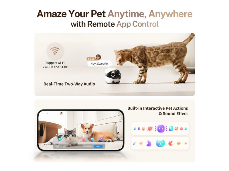 ENABOT Rola Mini Pet Monitor 2k Cam