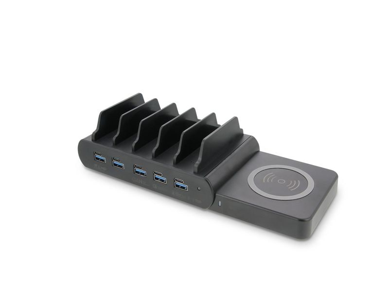 LMP Ladestation GaN mit Qi2 Ladepad 150W inkl. 5x USB-C (30 cm)