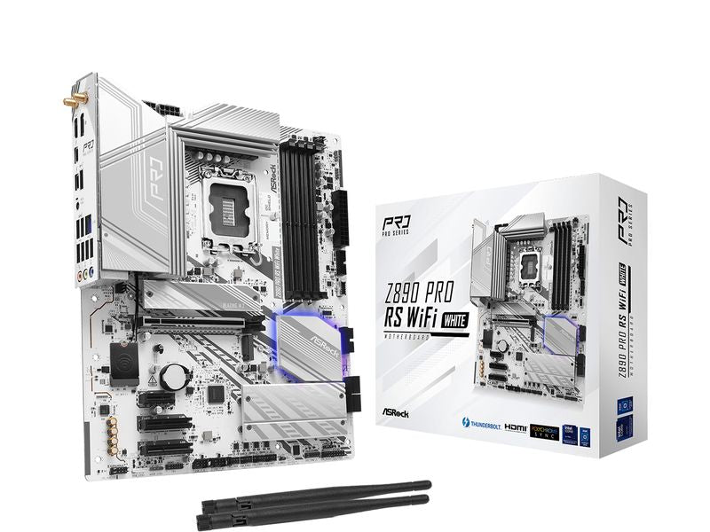 ASRock Mainboard Z890 Pro RS WiFi White