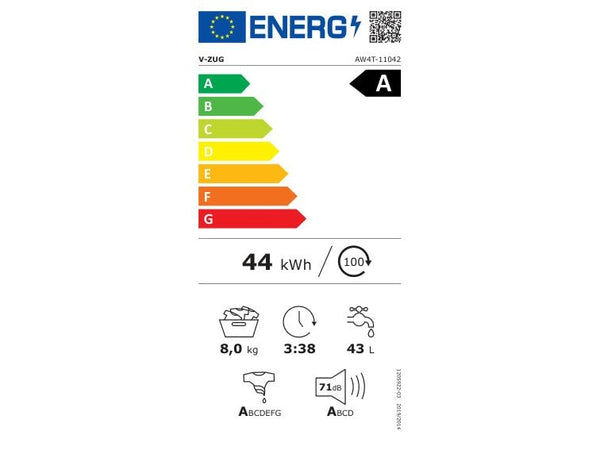 V-Zug Waschmaschine AdoraWaschen V4000 Rechts