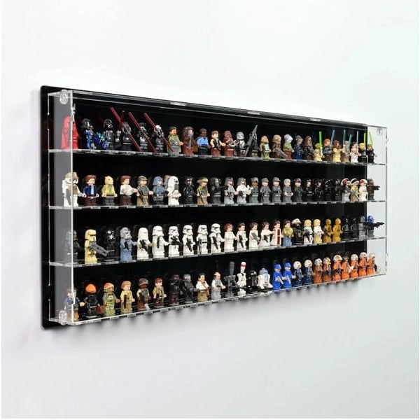 iDisplayit Baukasten Acryl-Wand-Display für 100 LEGO-Minifiguren
