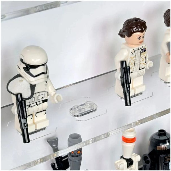 iDisplayit Baukasten Acryl-Wand-Display für 100 LEGO-Minifiguren