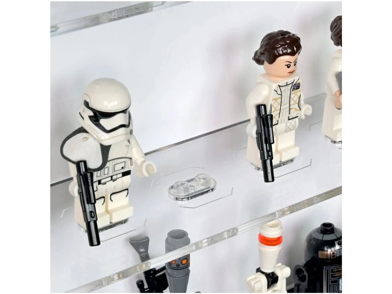 iDisplayit Baukasten Acryl-Wand-Display für 100 LEGO-Minifiguren