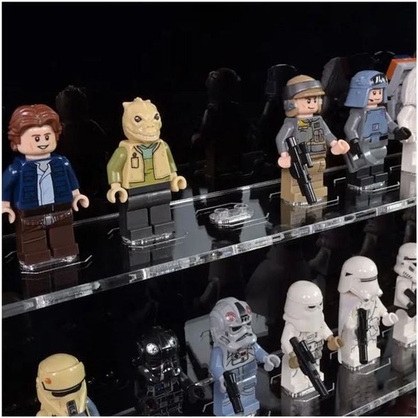 iDisplayit Baukasten Acryl-Wand-Display für 100 LEGO-Minifiguren