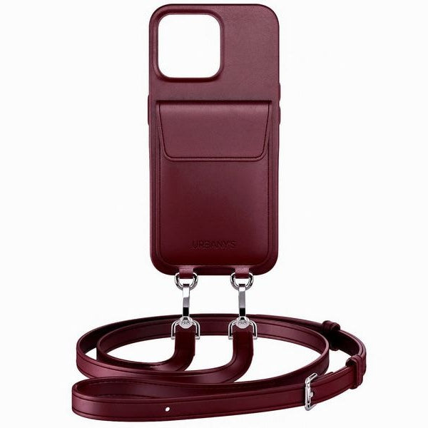 Urbany's Necklace Case Handykette+ iPhone 16 Pro Max Red Wine