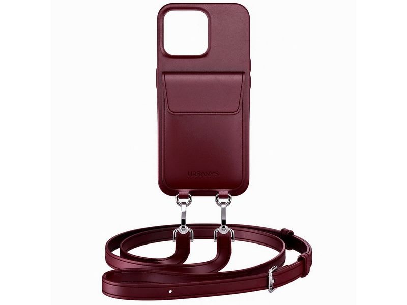 Urbany's Necklace Case Handykette+ iPhone 16 Red Wine